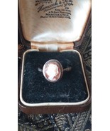 Antique Vintage 1904 CHESTER Hallmarks Silver Cameo Ring  Size US 7.75 U... - $1,833.30 MXN