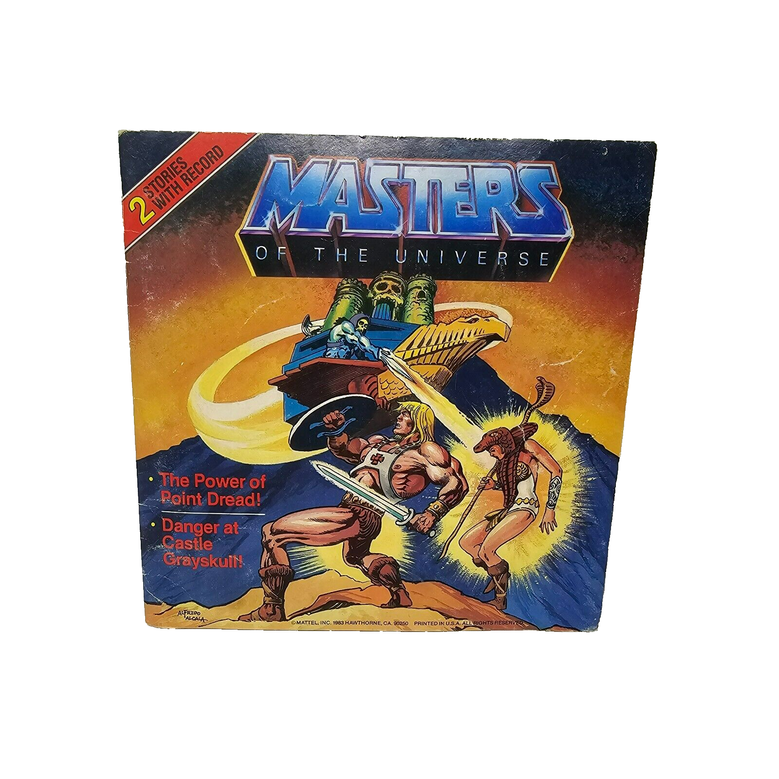 Masters of the Universe Mattel Read Along Book Record The Power of Point Dread - $16.60