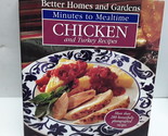 Better Homes and Gardens Minutes to Mealtime: Chicken and Turkey Recipes - £2.40 GBP