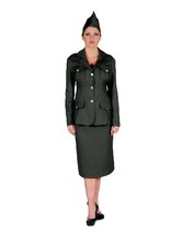 Women&#39;s WWI Army Uniform Theater Costume Large Army Green - £220.17 GBP
