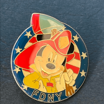 Disney Pin NY Galleries FDNY Fire Department Mickey Fireman Disney - $11.76