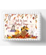 Fall In Love Black Baby Shower Themed Edible Image Pretty Dresses Birthd... - $319.38 MXN