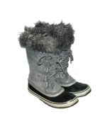 Sorel Joan Of Arctic Faux Fur Winter Boots Women 7 Waterproof Gray Navy ... - £47.72 GBP