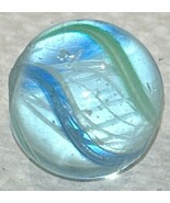 LATTICINO SWIRL MARBLE .67&quot; HANDMADE ANTIQUE Old Toy GERMAN 17.1 mm coll... - $34.74 CAD