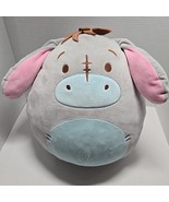 Squishmallow Disney Eeyore The Donkey Gray/Blue/Pink  14” Plush Toy Kell... - $183.37 MXN