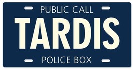 Doctor Who TARDIS Metal Sign Dr Who Police Box License Plate Tin Sign  6&quot;x12&quot; - £11.14 GBP