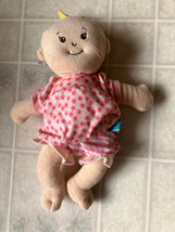 The Manhattan Toy Company Baby Stella 13” Plush Doll Pink Floral top / Diaper - $18.69