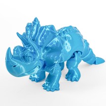 Jumbo Friendly Fidget Dinosaur Triceratops | Flexible Articulating Companion - £7.99 GBP