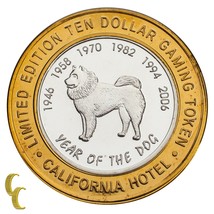 Sam Boyd&#39;s Las Vegas Gaming Token Year of the Dog 999 Fine Silver - £49.85 GBP