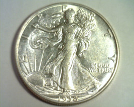 1938-D Walking Liberty Half Dollar Choice About Uncirculated+ Ch. Au+ Nice Coin - £531.57 GBP