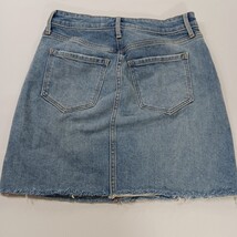 Old Navy RN#54023 Women's Blue Frayed Bottom Pockets Denim Mini Skirt Size 2 image 12