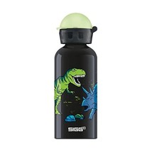 Sigg Kids&#39; Glow In The Dark Water Bottle - Black, Dinosaurs, 0.4 Litres  - £33.63 GBP