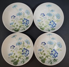 (Set of 4)   Fruit Bowls 5 1/2&quot;  Noritake Craftone Floral Japan China Joy 8777 - £27.14 GBP