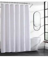 Kenneth Cole Shower Curtain Waffle 1-Piece White Cotton Blend 70 in. X 7... - $33.35 CAD