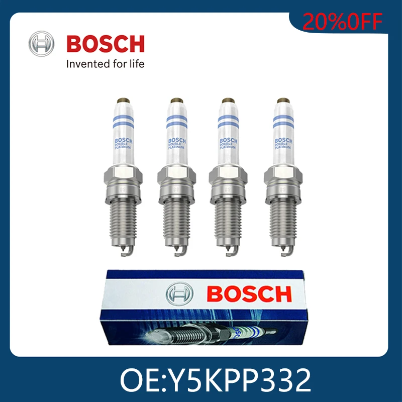 BOSCH  4pcs Double Platinum Spark s Car Candle Tool Auto Parts For VW 1.2 1.4 TG - £126.64 GBP