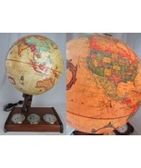 Vintage 1980 Scan Globe Light Up W/ Weather Station Base Thermometer MCM... - $2,648.21 MXN