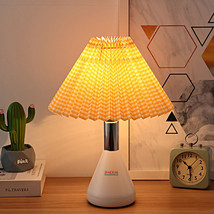 DMXM Pleated LightsTable Lamp Korean Creative Vintage Table Lamp - £19.05 GBP