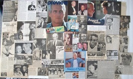 Paul Newman ~ Fifty (50) Color, B&amp;W Clippings, Half-Page Articles From 1965-1999 - £7.91 GBP