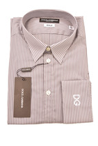 Dolce&amp;Gabanna Mens Shirt Long Sleeve Stylish Elegant Grey/White Size Eu 40 - £98.02 GBP