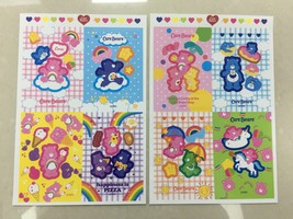 2 Sheets CareBear Sticker, Cartoon Bears Sticker, Cute Bears, Sticker Sheet - $16.00