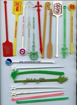 19 Different Hawaii Hotel &amp; Restaurant Swizzle Sticks  - $97.02