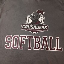 Badger Sport CRUSADERS SOFTBALL Men's Small Gray Pullover Hoodie Sweatshirt image 5