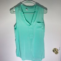Old Navy Sleeveless Blouse in Aqua Mint – Women&#39;s Medium - $9.90
