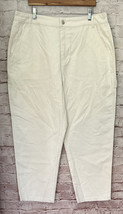 Forever 21 + Ivory Denim Carpenter Pants Jeans Tapered Ankle Stretch Siz... - $36.00