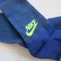 x2 Nike Youth Cushioned Crew Socks - SX6840 SX5816 - Blue - Size M - $11.03