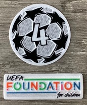 Ajax Amsterdam UEFA Champions League 4 Times Winners Starball Patch Set - $335.85 MXN