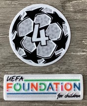 Ajax Amsterdam UEFA Champions League 4 Times Winners Starball Patch Set - £14.10 GBP