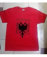 New-Summer-Albania-Albanian-Flag-UNISEX-Short-Sleeve-Red T-shirt-FROM XS... - £11.81 GBP