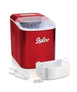 Igloo 26lb Portable Ice Maker Machine Retro Red 2 Pounds of Storage Ice ... - £186.36 GBP