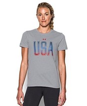 Under Armour Women&#39;s Memorial Day Tee, True Gray Heather - XL - £15.02 GBP