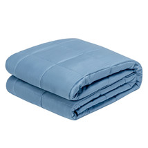 60&quot;x80&quot; 20lbs Heavy Weighted Blanket Natural Bamboo Fabric Soft Breathable Blue - £63.12 GBP