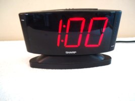 Sharp Model SPC033 Black Color Alarm Clock &quot; GREAT ITEM &quot; - £13.18 GBP