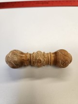 Antique 1870 Victorian Carved Coquilla Nut Needle Case - £49.19 GBP