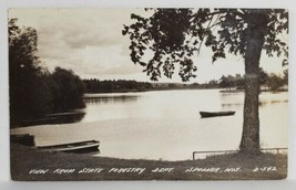 Spooner Wisconsin RPPC Beautiful Lake View from State Forestry Dept Postcard T11 - £6.25 GBP