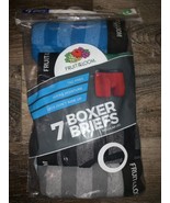Fruit Of The Loom ~ Boy&#39;s Boxer Briefs 7-Pair Underwear Blue Green ~ S (... - $23.00 CAD