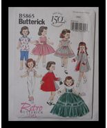 Butterick B5865 18&quot; Doll Clothes Sewing Pattern UNCUT - $234.72 MXN