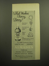 1957 Almaden California Solera Cocktail Sherry Ad - What makes Sherry Sherry? - £14.46 GBP