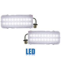 68 Chevy Camaro White LED Rear Tail Back Up Reverse Light Lamp Lens Pair... - £66.54 GBP