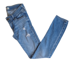 Hollister Womens Low Rise Distressed Denim Skinny Stretch Jeans Sz 24 x 29 - £11.66 GBP