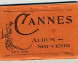 Cannes France Souvenir Postcard Album Booklet 1919 Gilleta Neurdiene - $39.56