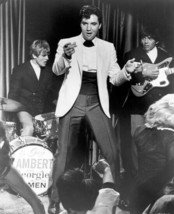 Elvis Presley The King in tuxedo 1950&#39;s sings on stage 8x10 photo - £7.64 GBP