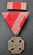 Austria medal Karl troop cross ww-1 &amp; ribbon bar #2 - $44.99