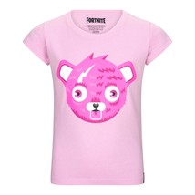 Fortnite Cuddle Team Leader Gaming T-Shirt Cotton Pink Tee Age 10-16 - £51.02 GBP