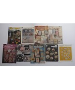 Vintage Cross Stitch Pattern books / booklets Lot of 9 Debbie&#39;s Country ... - $18.66