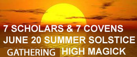 JUNE 20 SUMMER SOLSTICE 7 COVENS 7 SCHOLARS EXTREME BLESSING MAGICK RING PENDANT image 2