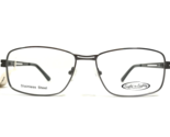 Eight to Eighty Eyeglasses Frames ADAM GUN Gray Square Full Rim 58-17-145 - £44.41 GBP